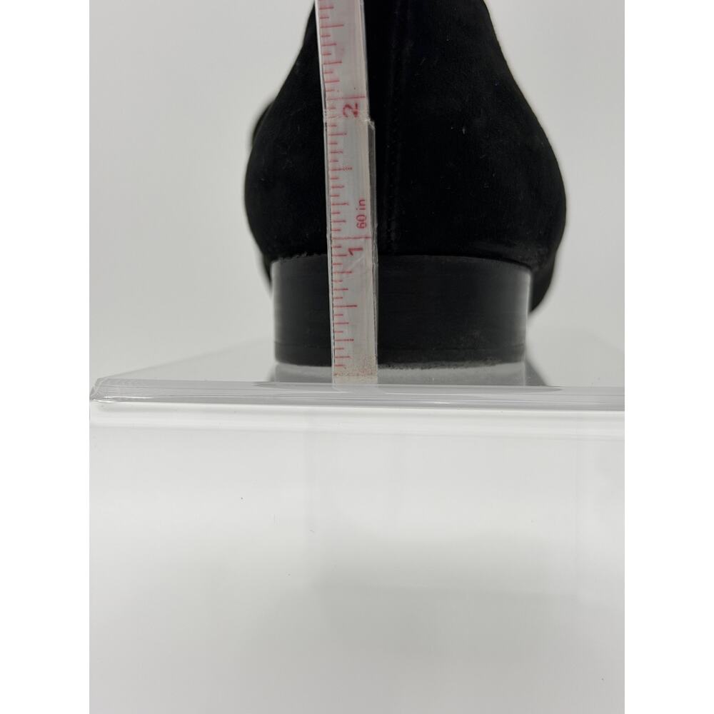Valentino Rockstud Roman Stud Pleated Loafers Black Suede Size 38 / 8 - Picture 11 of 13